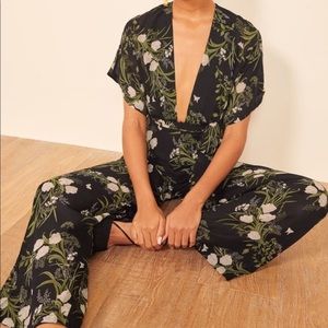 Reformation Floral Lemongrass Jumpsuit